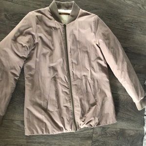 Cole Hann Size 6 / Medium reversible jacket- latte/ tan with cream shearling